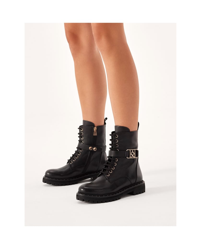 Kazar-Klassische-Stiefel-mit-abnehmbarem-Rieme-schwarz