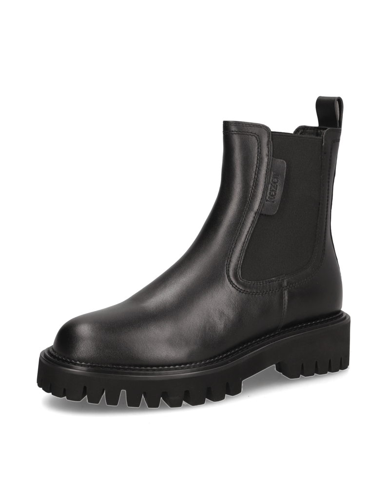 Kazar-Klassische-Chelsea-Stiefel-aus-Vollnarbe-schwarz