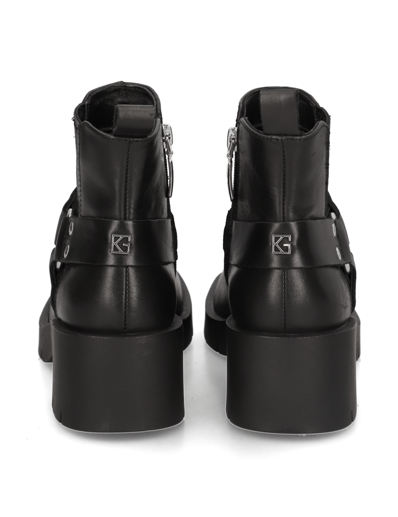 Kate-Gray-Glattleder-Stiefelette-schwarz