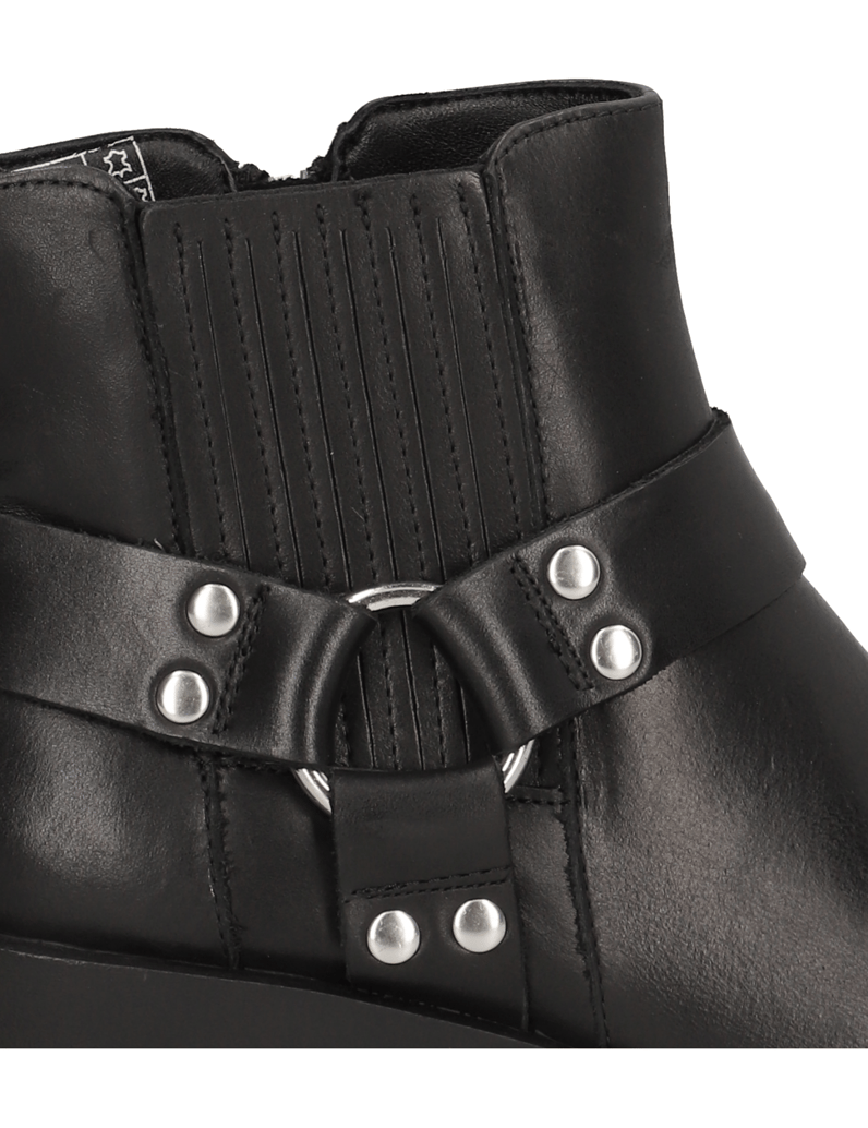 Kate-Gray-Glattleder-Stiefelette-schwarz