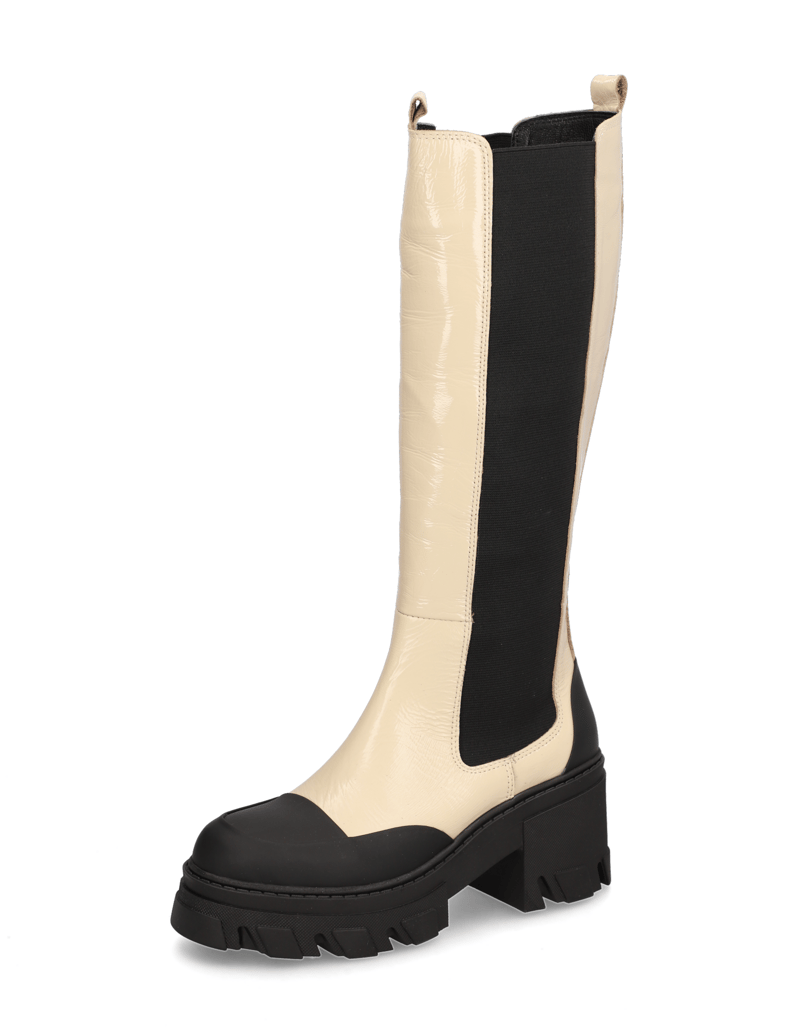 Kate-Gray-lakovaná-koža-čižmy-béžová