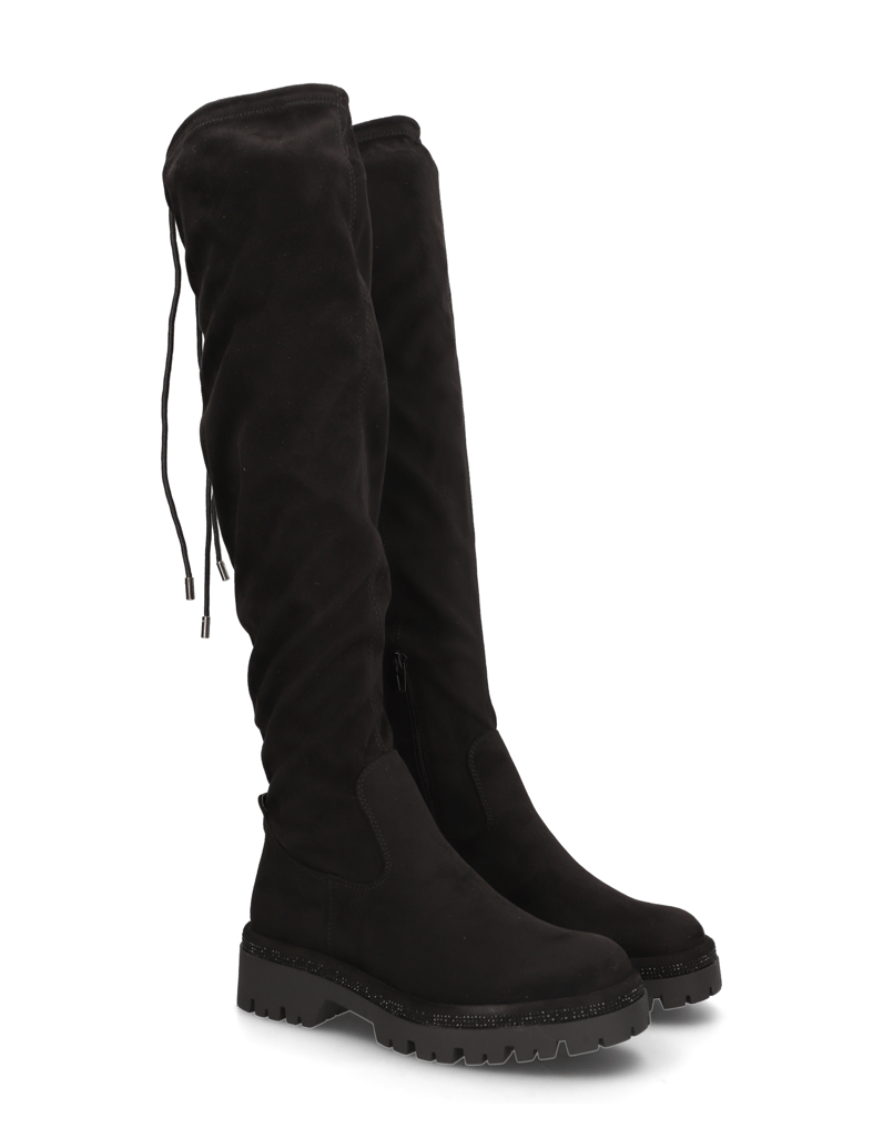 Kate-Gray-kozačky-nad-kolena-černá