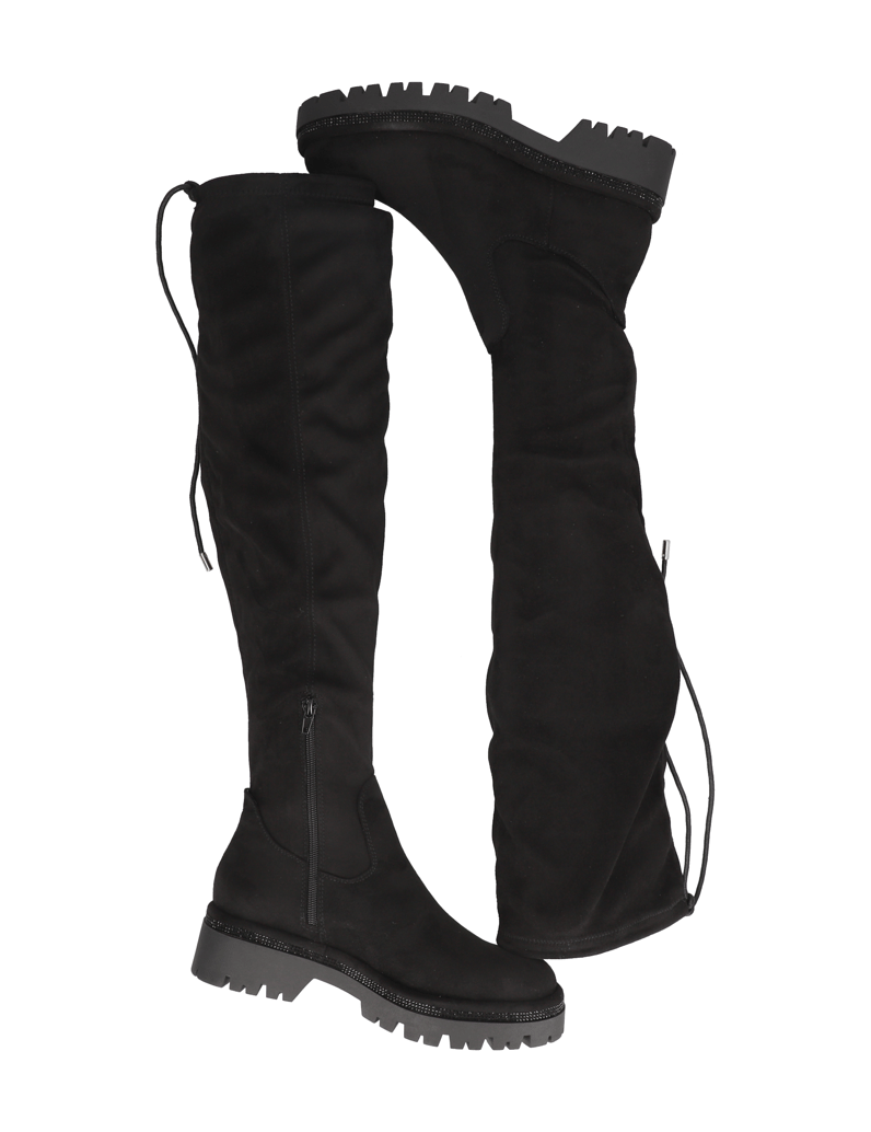 Kate-Gray-kozačky-nad-kolena-černá