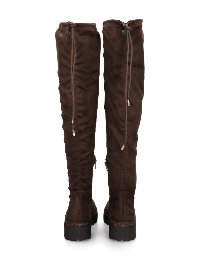 Kate-Gray-imitácia-velúru-kozačky-nad-kolena-černá