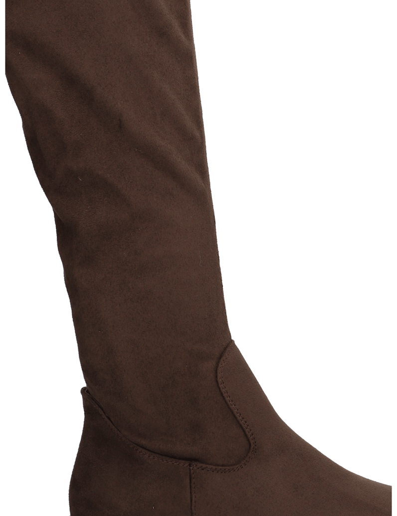 Kate-Gray-imitácia-velúru-kozačky-nad-kolena-černá