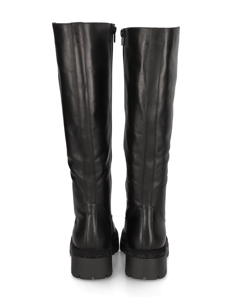 Kate-Gray-hladká-kůže-kozačky-černá