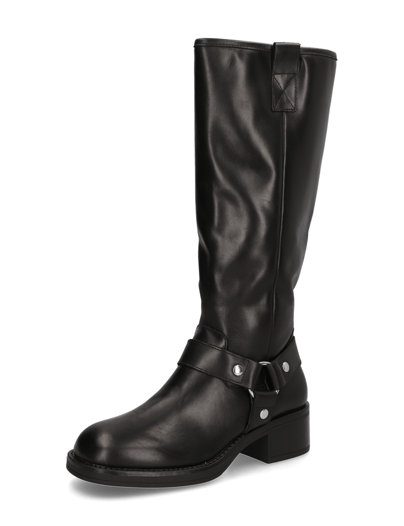 Kate-Gray-Glattleder-Stiefel-schwarz