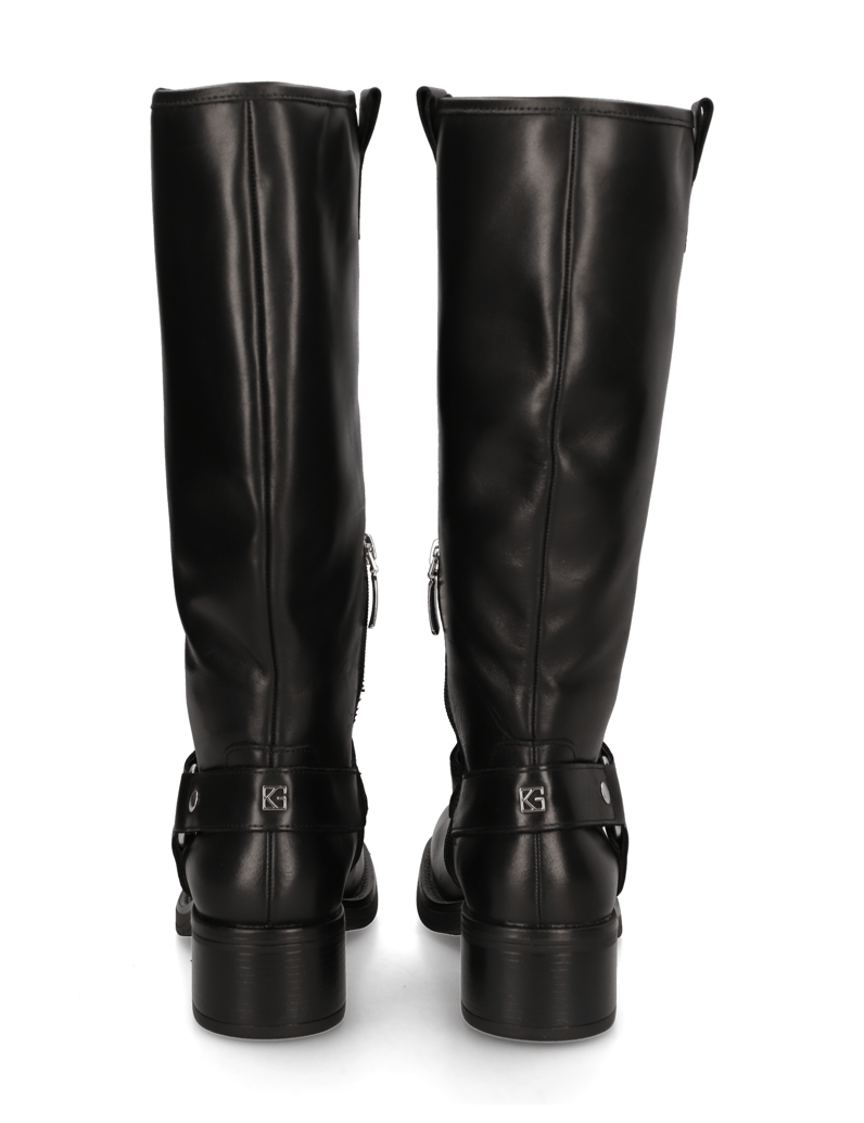 Kate-Gray-Glattleder-Stiefel-schwarz