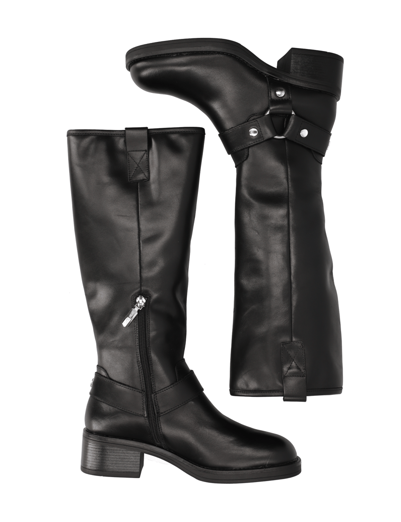 Kate-Gray-Glattleder-Stiefel-schwarz