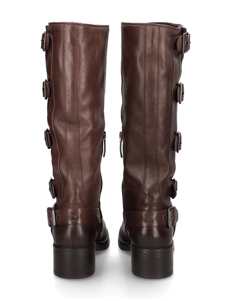 Kate-Gray-hladká-koža-čižmy-hnedá