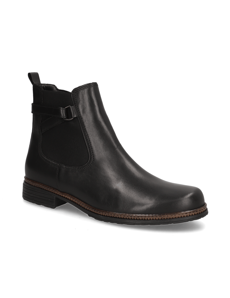 Gabor-Veloursleder-Boot-schwarz