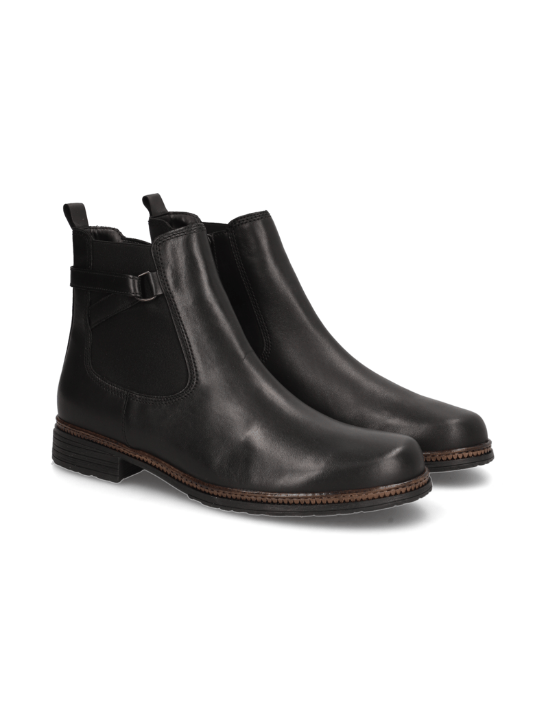 Gabor-Veloursleder-Boot-schwarz