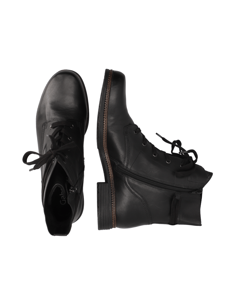 Gabor-hladká-koža-snurovacia-obuv-čierna