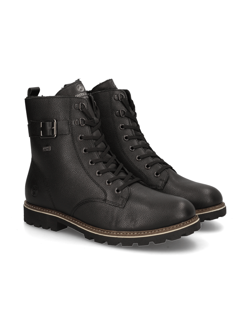 Remonte-Glattleder-Schnürboot-weiss