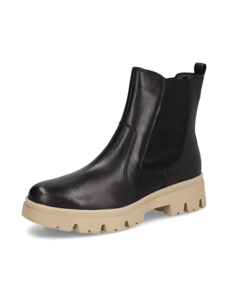 TAMARIS-Comfort-Glattleder-Chelsea-Boot-schwarz