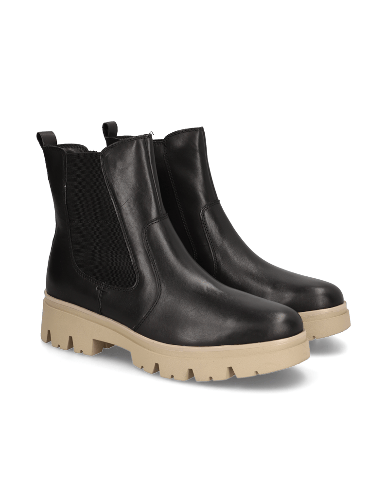 TAMARIS-Comfort-Glattleder-Chelsea-Boot-schwarz