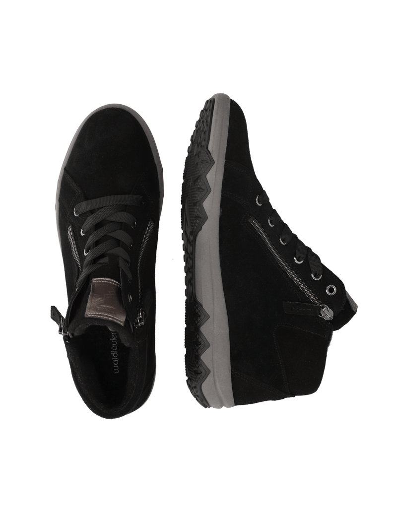 Waldläufer-šněrovací-kotníčkové-boty-černá