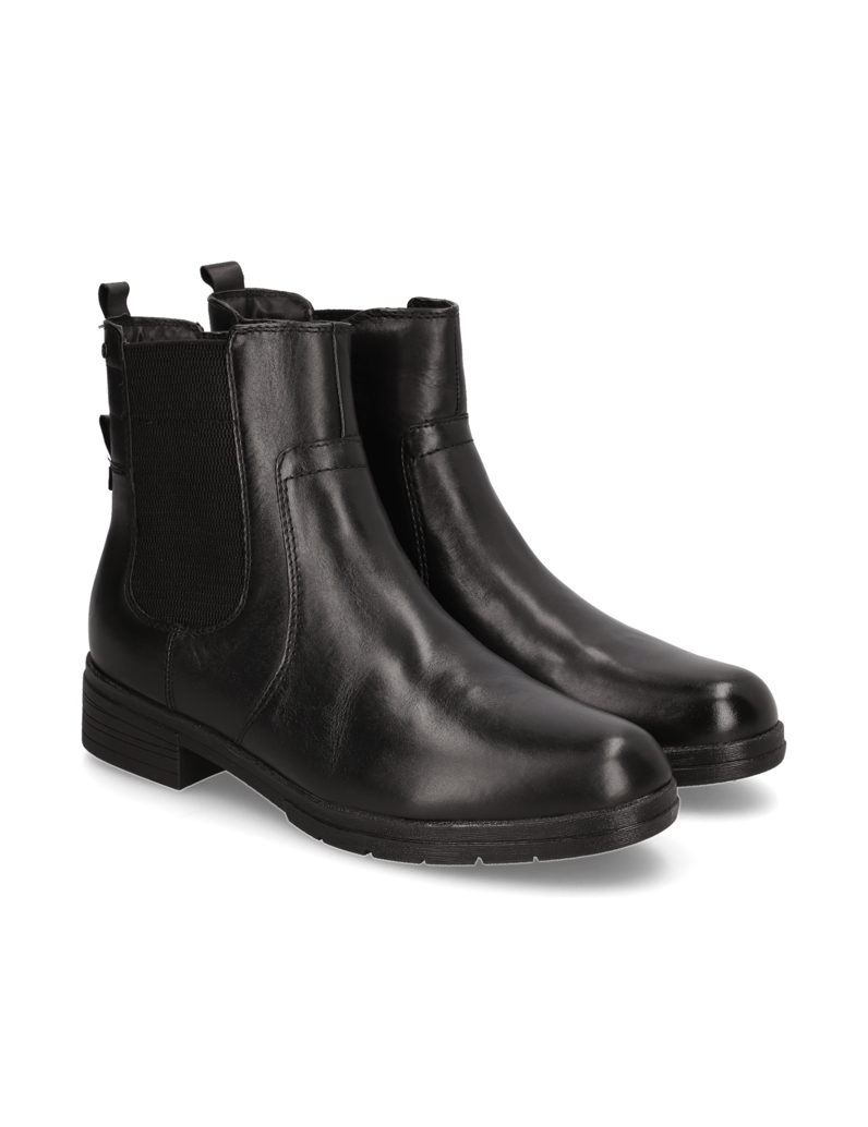 TAMARIS-Comfort-Glattleder-Chelsea-Boot-čierna