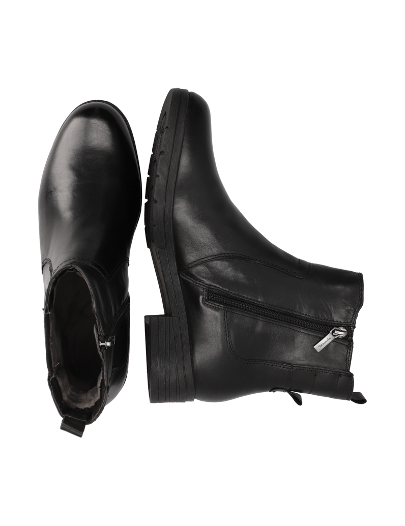 TAMARIS-Comfort-Glattleder-Chelsea-Boot-čierna