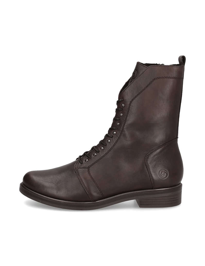 Remonte-Glattleder-Stiefelette-grau