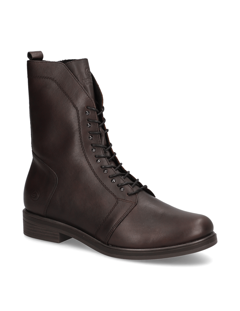 Remonte-Glattleder-Stiefelette-grau