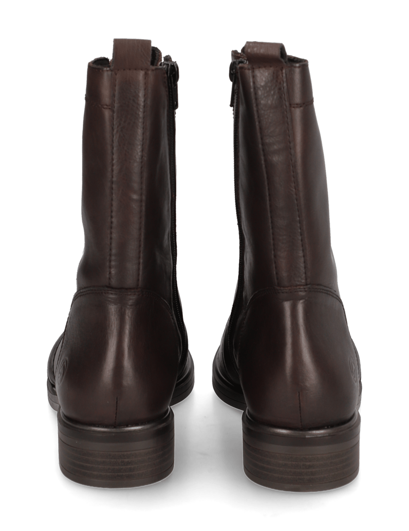 Remonte-Glattleder-Stiefelette-grau