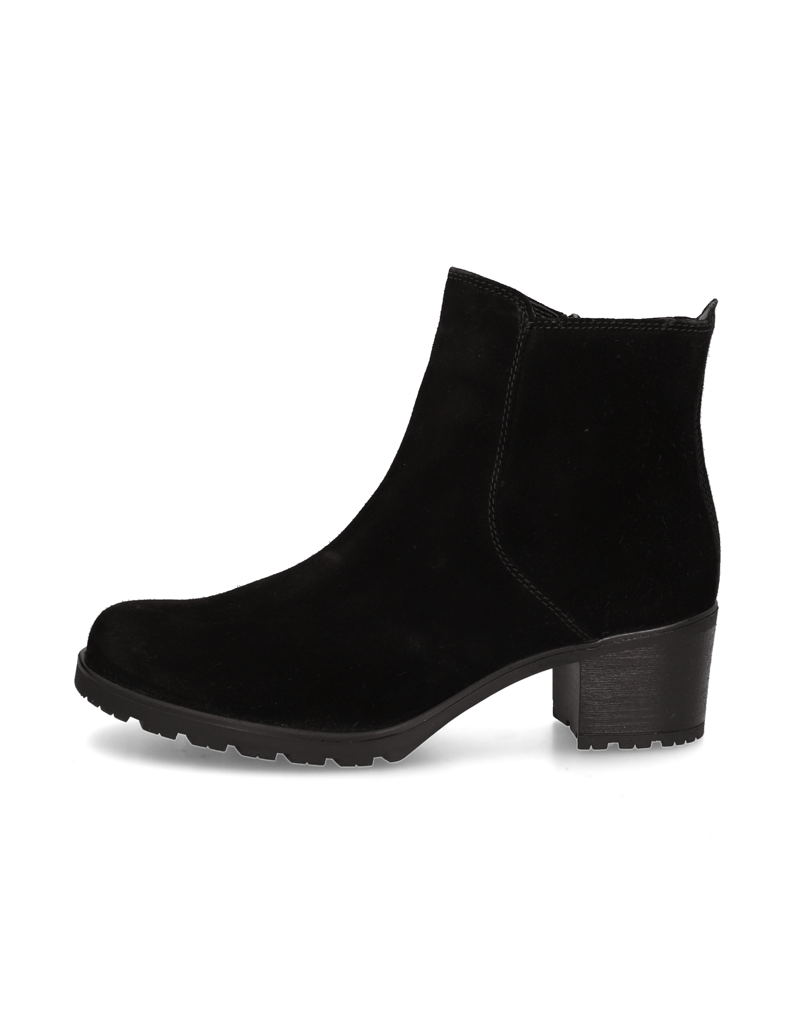Gabor-Veloursleder-Stiefelette-schwarz