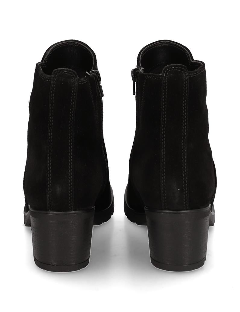 Gabor-Veloursleder-Stiefelette-schwarz