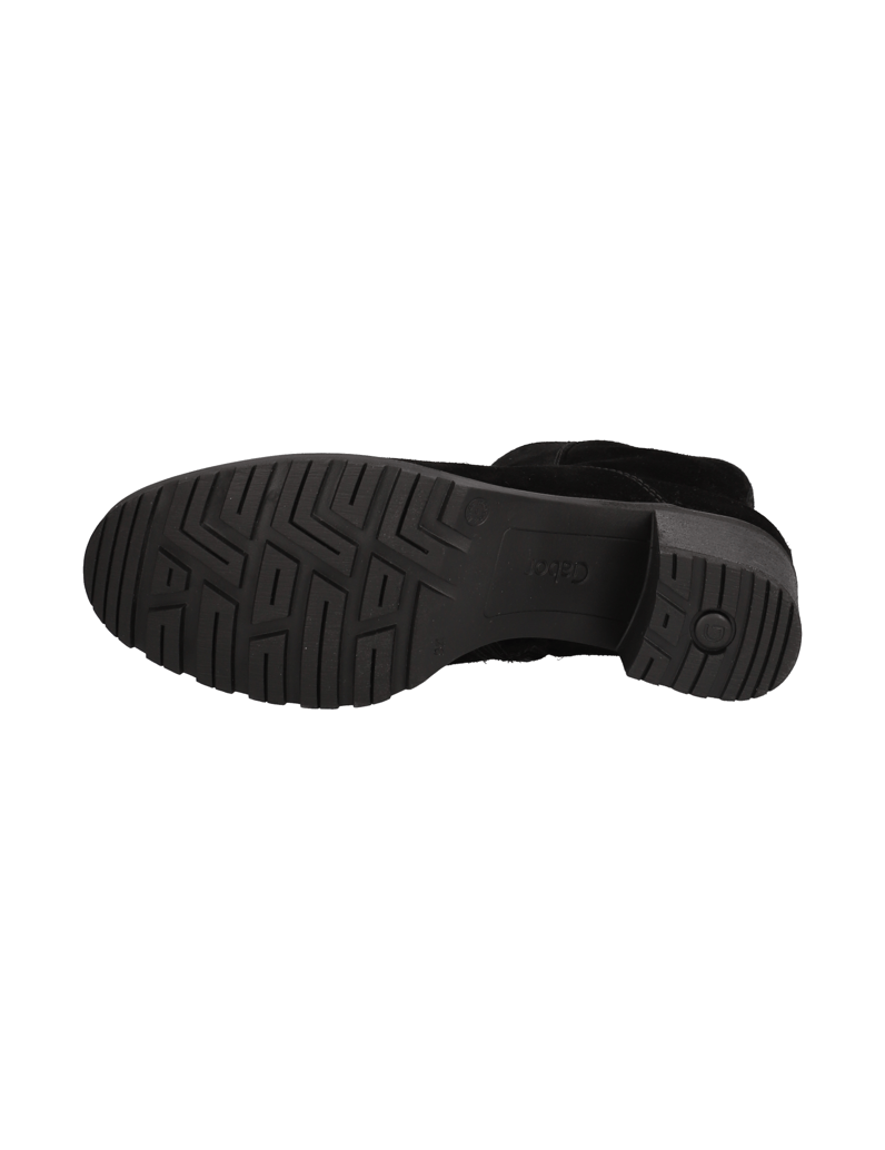 Gabor-Veloursleder-Stiefelette-schwarz