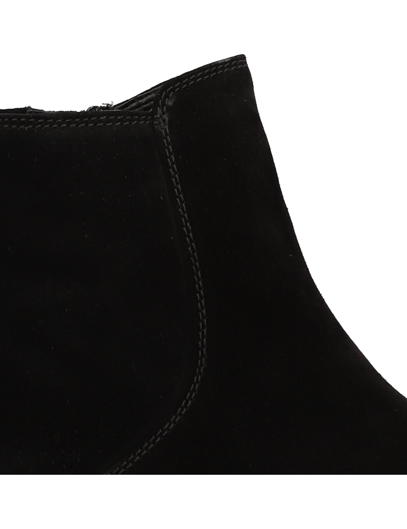 Gabor-Veloursleder-Stiefelette-schwarz