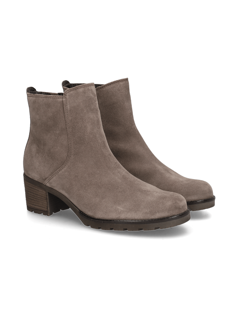 Gabor-Veloursleder-Stiefelette-schwarz