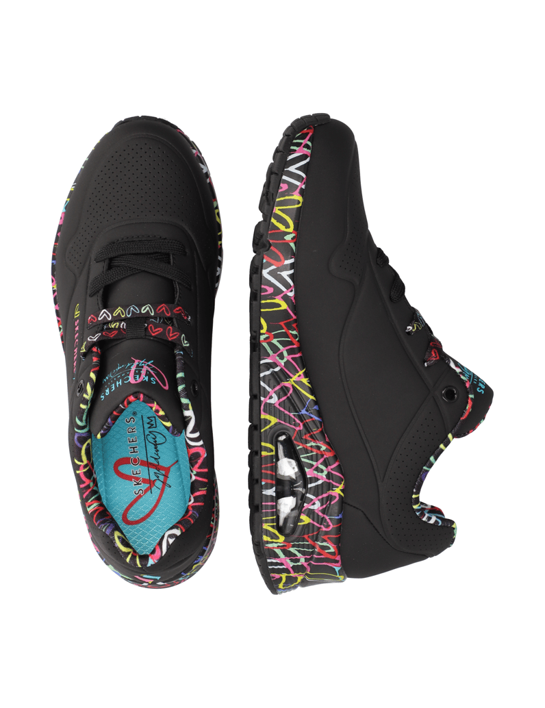 Skechers-UNO-LOVING-LOVE-černá