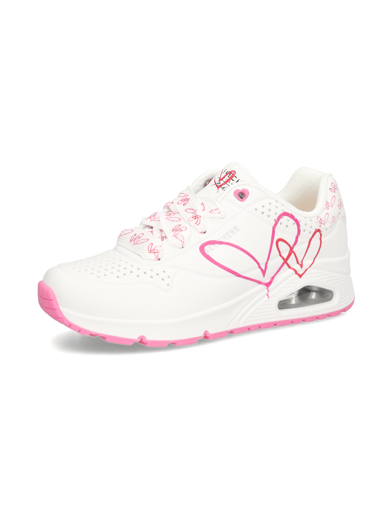 Skechers-JGOLDCROWN-DOUBLE-HEART-UNO-biela