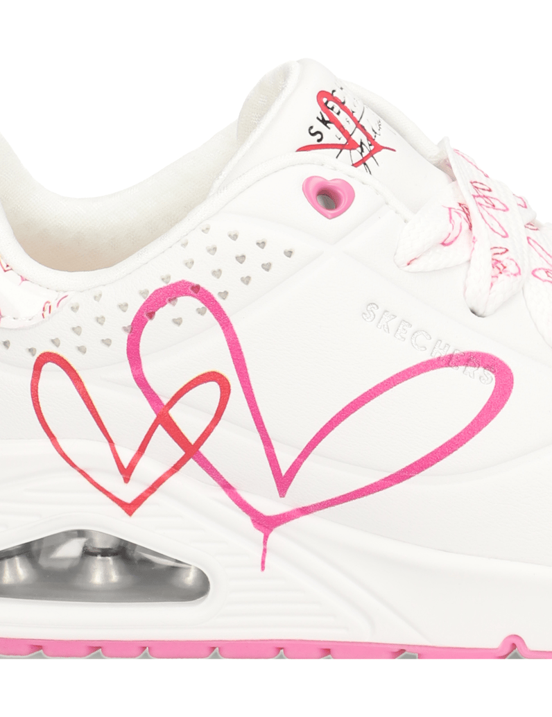 Skechers-JGOLDCROWN-DOUBLE-HEART-UNO-biela