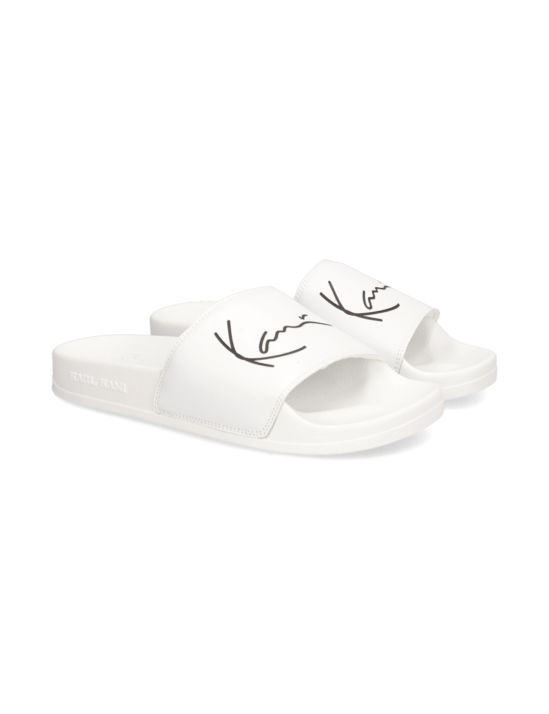 Karl-Kani-Pool-Slide-white/black-bela