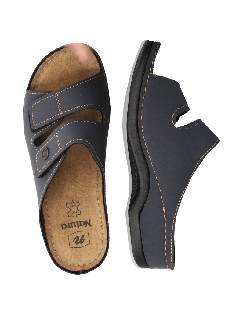 Natura-Hausschuh-dunkelblau