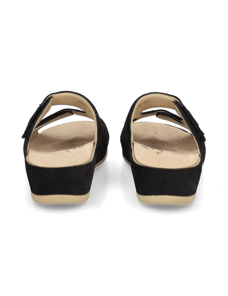 Vital-Glattleder-Pantoffel-schwarz