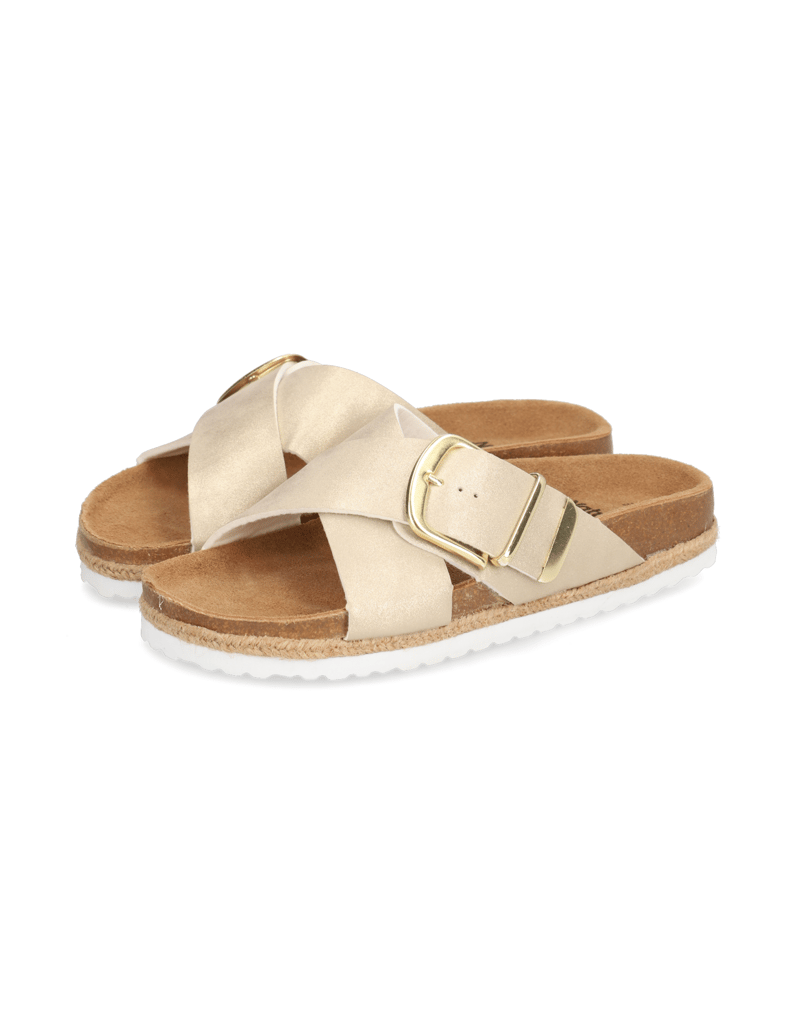 Natura-imitacija-usnja-hišni-copati-zlata