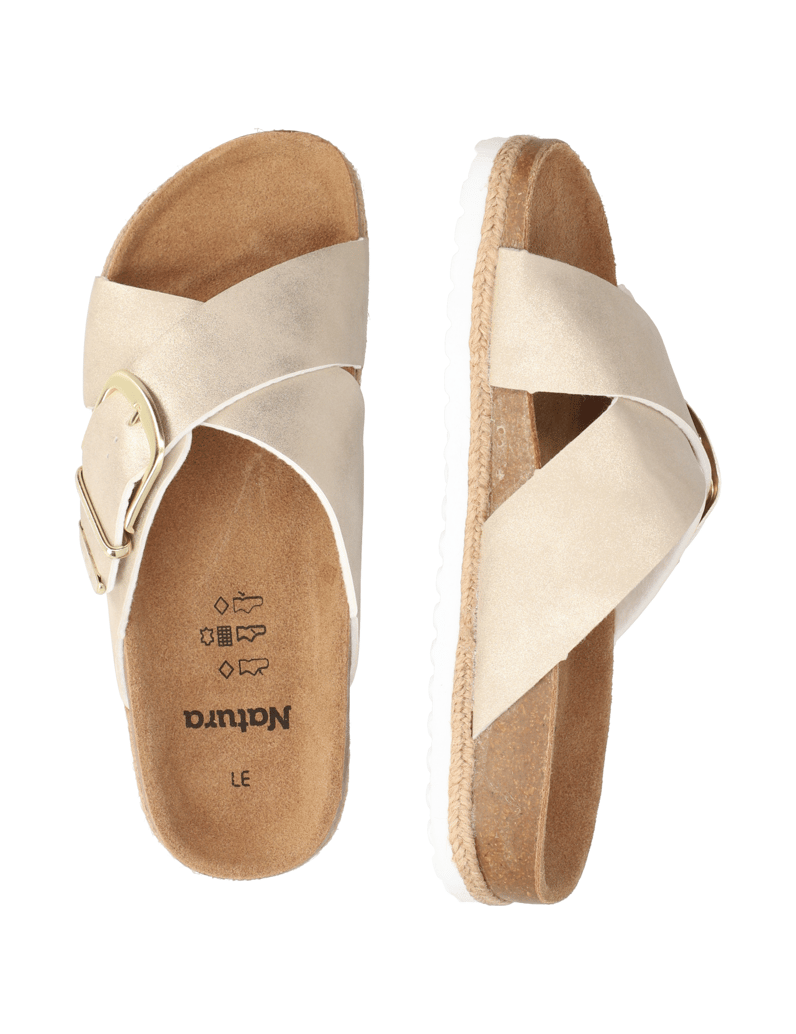 Natura-imitacija-usnja-hišni-copati-zlata