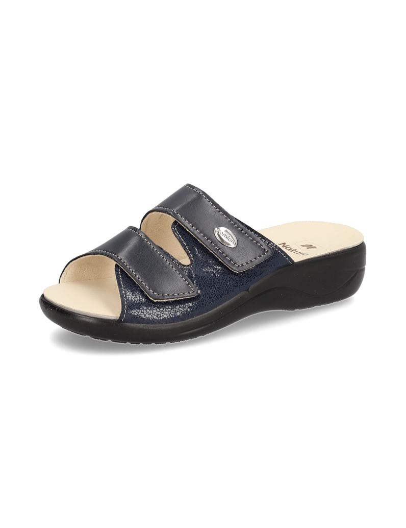 Natura-Glattleder-Hausschuh-blau