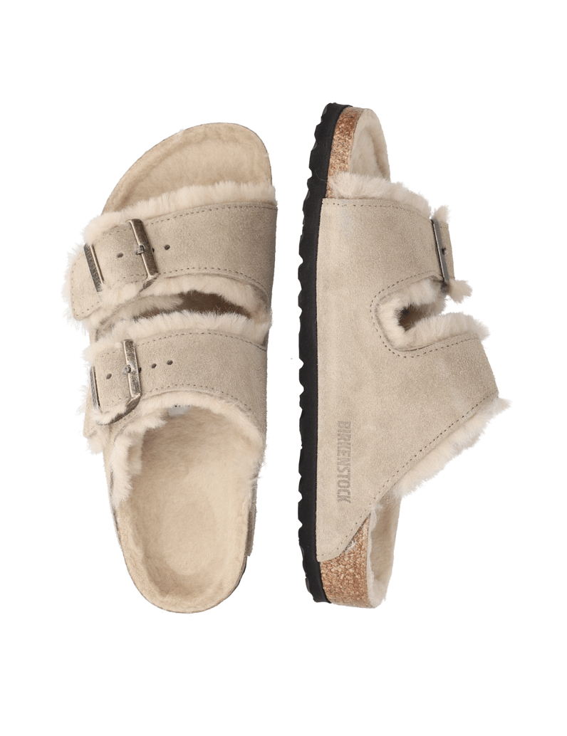 Birkenstock-ARIZONA-SHEARLING-LEVE-TAUPE-LAF-beige
