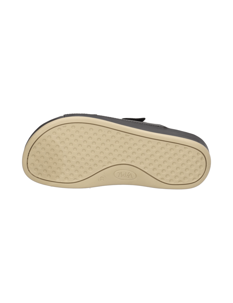 Vital-Glattleder-Hausschuh-schwarz