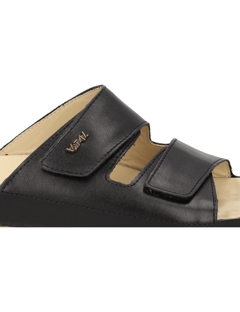 Vital-Glattleder-Hausschuh-schwarz