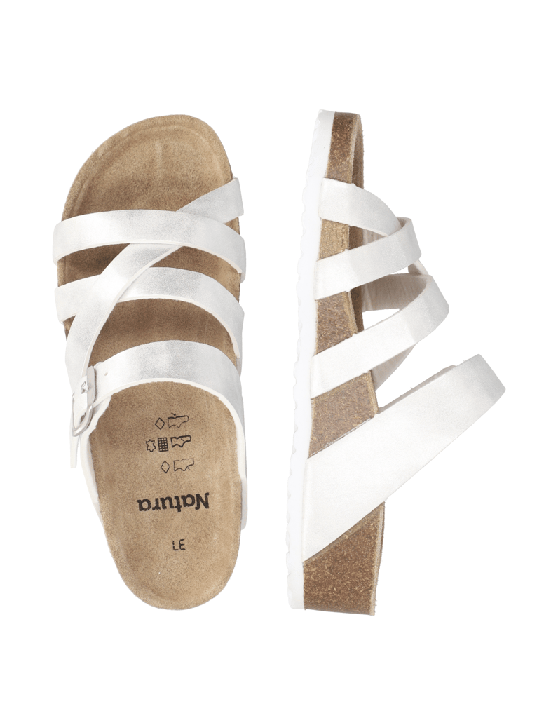 Natura-plastika/umetni-material-hišni-copati-bela