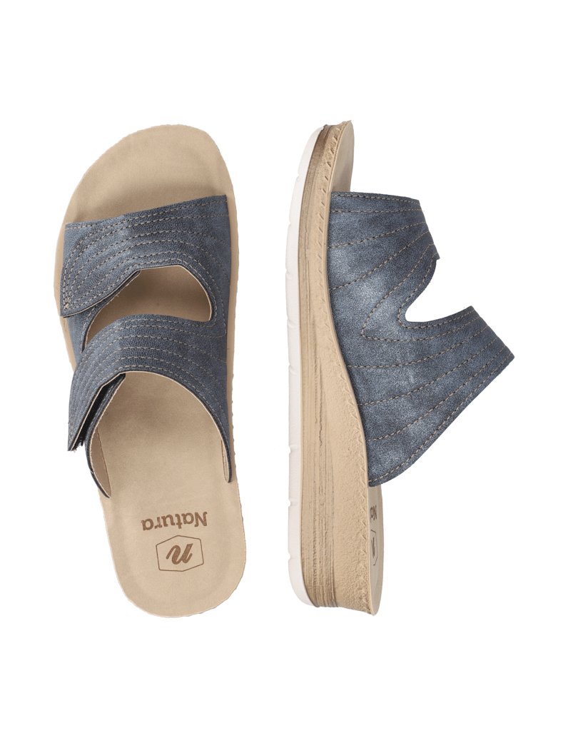 Natura-Hausschuh-blau