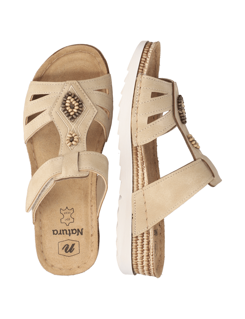 Natura-imitacija-usnja-hišni-copati-bež