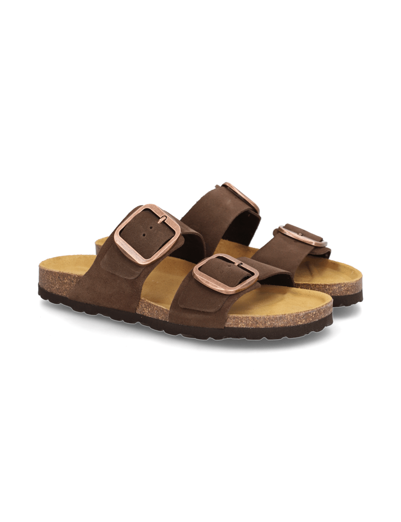 Natura-Veloursleder-Pantoffel-schwarz