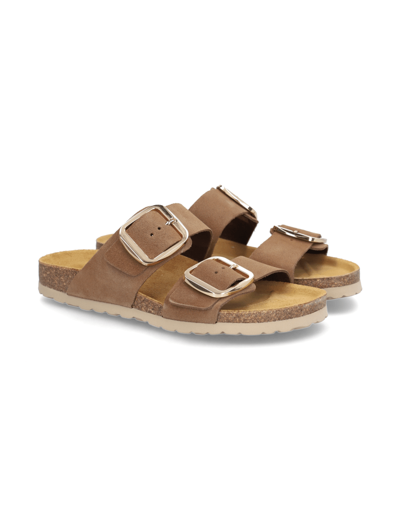 Natura-Veloursleder-Pantoffel-schwarz