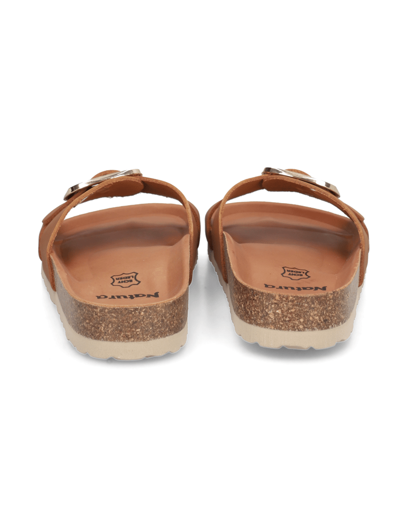 Natura-hladká-kůže-pantofle-zelená