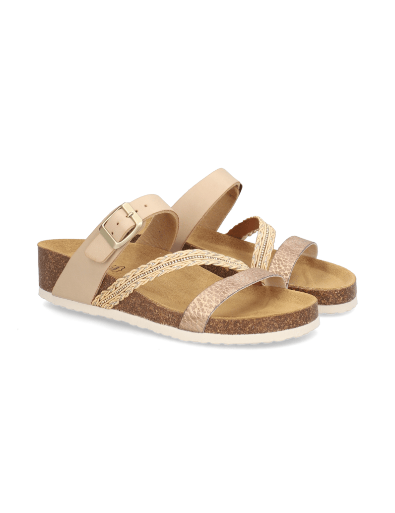 Natura-Lederkombination-Pantoffel-grau